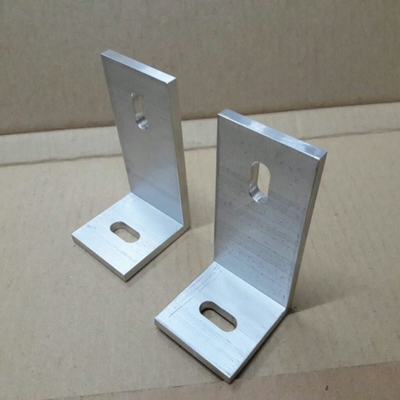 80x40x40 mm support de montage de panneau solaire en aluminium en forme de L avec revêtement en poudre