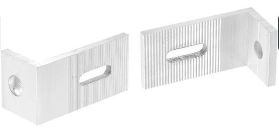 6063-T5 Cadre en aluminium Profils d'angle de 90 degrés en aluminium pour ancrages de supports de façade