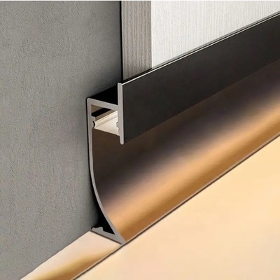 Profil de jupe en alliage d'aluminium personnalisé pour la décoration en couleur