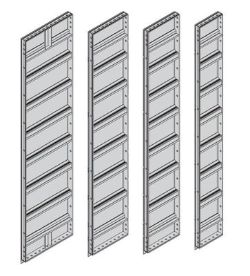 SHENGXIN 6063-T5 cadre en aluminium coffrage en dalles d'aluminium pour le moule de béton de cour