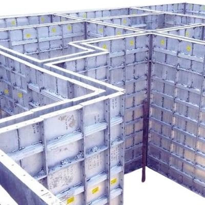 SHENGXIN 6063-T5 cadre en aluminium coffrage en dalles d'aluminium pour le moule de béton de cour