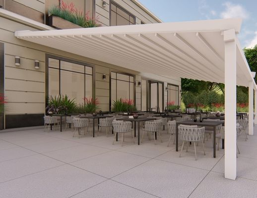 Matériau de porte en alliage d'aluminium revêtement en poudre durable pour les profils de pergola personnalisés