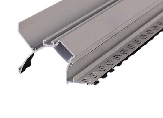 Canaux d'aluminium anodisés pour les bandes d'éclairage de barres de plafond personnalisées dans les murs en plâtre