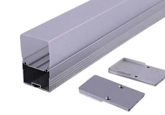 Canaux d'aluminium anodisés pour les bandes d'éclairage de barres de plafond personnalisées dans les murs en plâtre