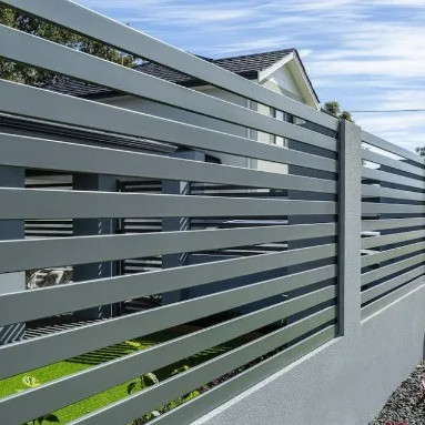 Clôture de jardin Modclassic Style de conception des clôtures en aluminium et en métal Panneaux avec accessoires