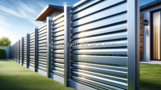Clôture de jardin Modclassic Style de conception des clôtures en aluminium et en métal Panneaux avec accessoires