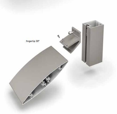 5.8-6.0M Profiles d'aluminium anodisé pour volets de fenêtre volets de volets et tubes