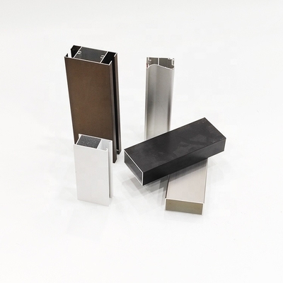 Couleurs personnalisées Profil d'aluminium anodisé sablé pour portes coulissantes en Amérique du Sud