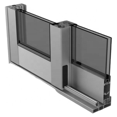 Couleurs personnalisées Profil d'aluminium anodisé sablé pour portes coulissantes en Amérique du Sud