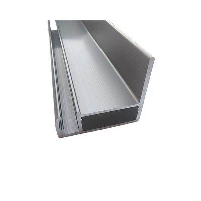Porte en polymère type 6063-T5 Armature en aluminium Profiles d'armoires de cuisine en aluminium personnalisés