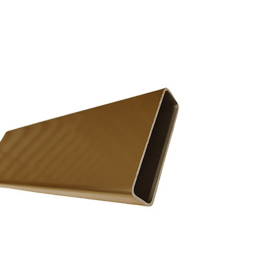 Finition anodisée personnalisée 6061 6082 6063 Profil en aluminium doré extrudé pour fenêtres