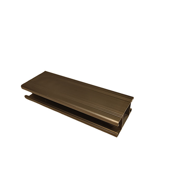 Finition anodisée personnalisée 6061 6082 6063 Profil en aluminium doré extrudé pour fenêtres