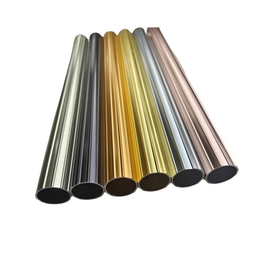 Traitement de surface personnalisé 6063 T5 Profiles extrudés en aluminium Tubes rondes de différents types