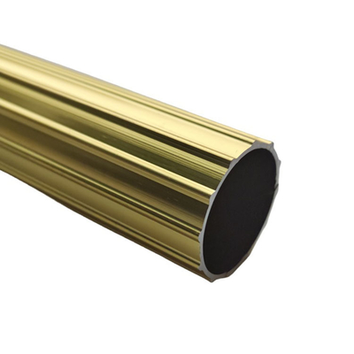 Traitement de surface personnalisé 6063 T5 Profiles extrudés en aluminium Tubes rondes de différents types