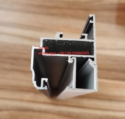 6063 Profils en aluminium revêtus de poudre d'anthracite pour fenêtres et portes à Madagascar