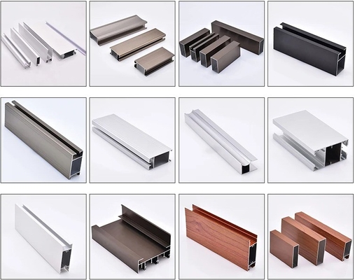 Profil d'aluminium sur mesure pour fenêtre de porte en Ukraine marché russe sur mesure