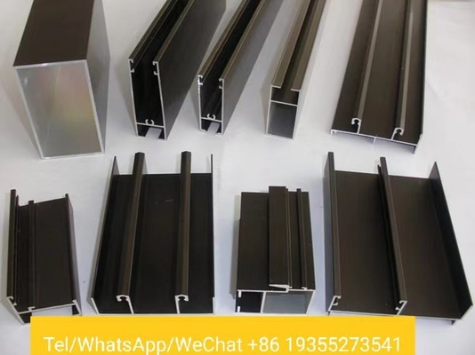 6063 6061 Profil d'extrusion de fluorocarbures en alliage d'aluminium pour portes coulissantes et fenêtres