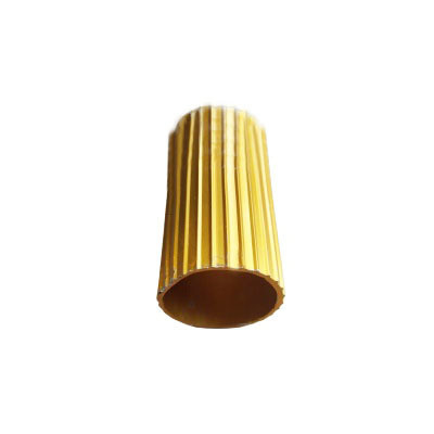 5.8-6.0M Longueur ronde Tubes de rideau en aluminium circulaire 6063 T5 Anodisation en or est un alliage