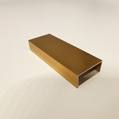 Profil anodisé en aluminium noir pour les portes d'armoires de cuisine en verre de la série 6000