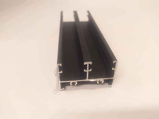 Fenêtres pliantes en aluminium noir personnalisées avec profils extrudés de température T3-T8 et d'aluminium