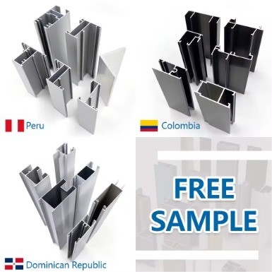 6063 6061 Profil carré en alliage d'aluminium pour fenêtre et porte en aluminium de couleur bronze