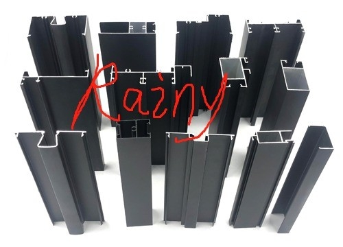 Bolivie porte coulissante fenêtres cadre profil aluminium avec revêtement compétitif et en poudre