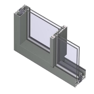 Profil de fenêtre d'extrusion avec profil d'aluminium anodisé compétitif et à sablage