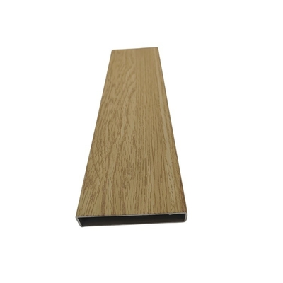 Profil de grain de bois en aluminium de couleur personnalisée pour mur ou clôture extérieur décoratif