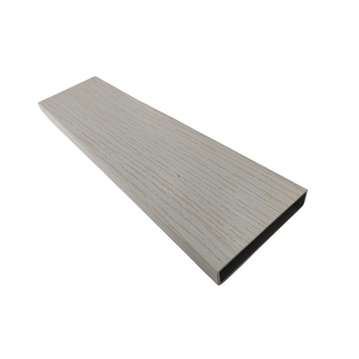 Profil de grain de bois en aluminium de couleur personnalisée pour mur ou clôture extérieur décoratif