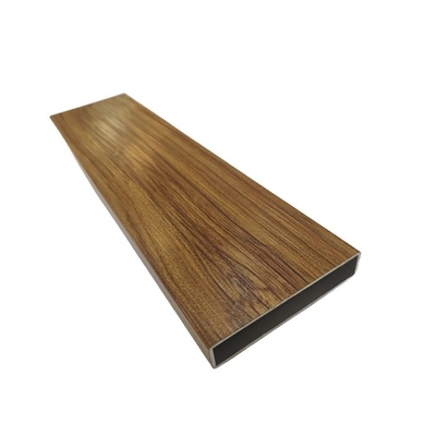 Profilés en aluminium à extrusion à partition imprimée en grains de bois 3D sur mesure avec service de découpe