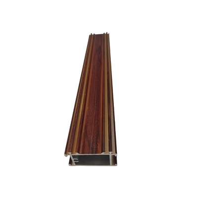 Profilés en aluminium à extrusion à partition imprimée en grains de bois 3D sur mesure avec service de découpe