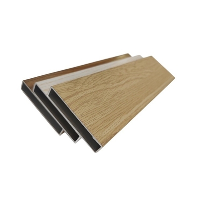 Profilés en aluminium à extrusion à partition imprimée en grains de bois 3D sur mesure avec service de découpe