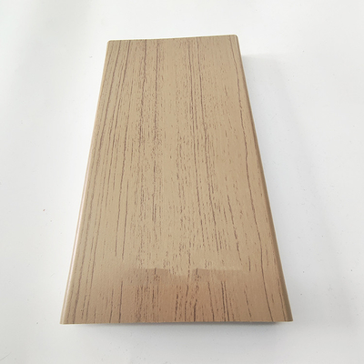 Profilés en aluminium à extrusion à partition imprimée en grains de bois 3D sur mesure avec service de découpe