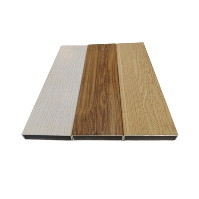 0.3 mm au-dessus de l'épaisseur Profil d'extrusion en aluminium à grains de bois pour fenêtres et portes