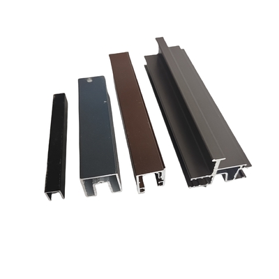 Profil d'aluminium pour portes et fenêtres à revêtement en poudre de couleur personnalisée pour extrusions personnalisées