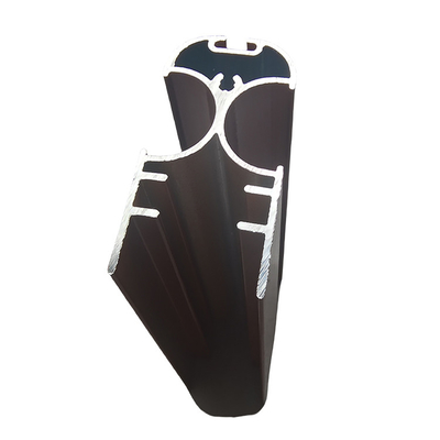Profil d'aluminium pour portes et fenêtres à revêtement en poudre de couleur personnalisée pour extrusions personnalisées