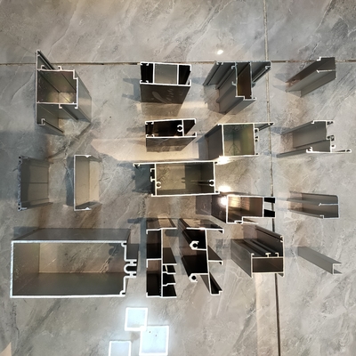 Profil d'aluminium anodisé pour fenêtres et portes de la série 6000