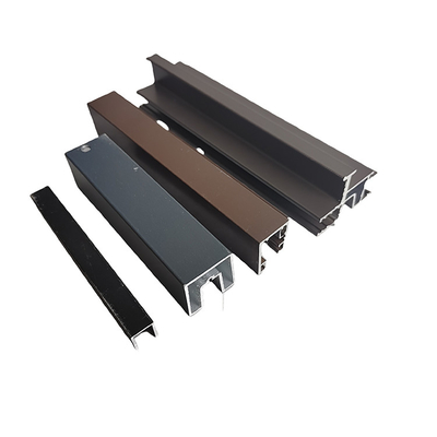 6063 Profil de cadre en aluminium anodisé Profiles d'extrusion en aluminium personnalisés pour fenêtres
