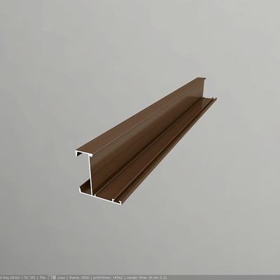 GB5237-2008 Profil d'aluminium anodisé en argent standard pour la construction d'appartements