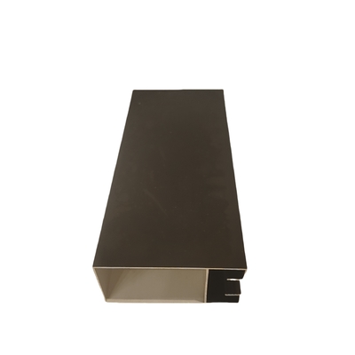 Profil d'aluminium anodisé en argent standard GB pour fenêtres en grain de bois enduites en poudre sur mesure