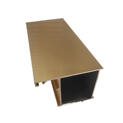 Profil d'aluminium anodisé en argent standard GB pour fenêtres en grain de bois enduites en poudre sur mesure