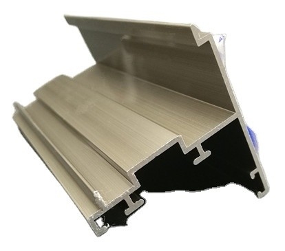 Longueur personnalisée brosse Profiles en aluminium or argent pour système de porte coulissante T3-T8 Température