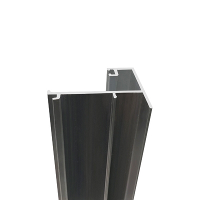Longueur personnalisée brosse Profiles en aluminium or argent pour système de porte coulissante T3-T8 Température