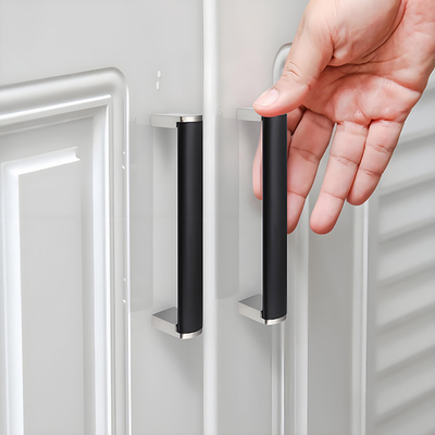 Manches de porte coulissantes en verre en alliage d'aluminium avec certification ISO 9001 2008