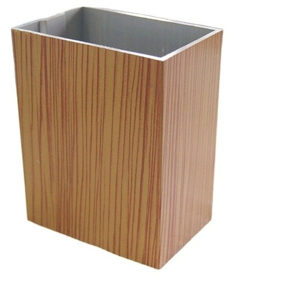 Profil d'aluminium champagne noir anodisé carré pour porte coulissante de fenêtre couleur personnalisée