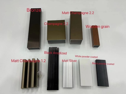 Profil de fenêtre et de porte en aluminium avec anodisation personnalisée