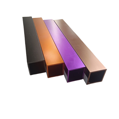 Profil d'extrusion en aluminium avec une surface anodisée colorée pour la ligne de décoration Dorado