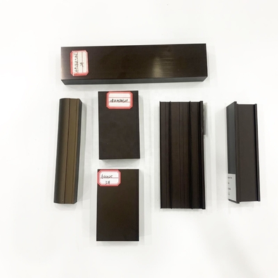 Anhui Shengxin personnalisé anodisé en poudre de bronze enduit en aluminium noir Profil de fenêtre de porte