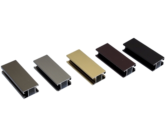 T5 Extrusion de profilés en aluminium de couleur personnalisée pour fenêtres et portes