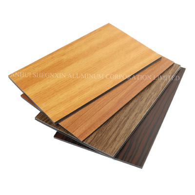 Vente directe T3-T8 Température ACP Taille PVDF Panneau composite en aluminium résistant au feu